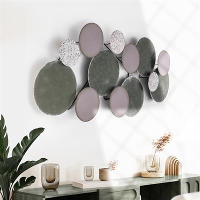 Wise Yeşil Duvar Süsü – Ofis İçin Metal Tablo, Salon Duvar Dekoru, Yeni Ev Hediyelik Dekor