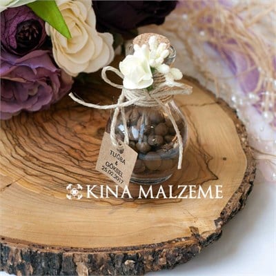 Söz Nişan Hediyesi Kahve Çekirdekli Şişe Nikah Şekeri