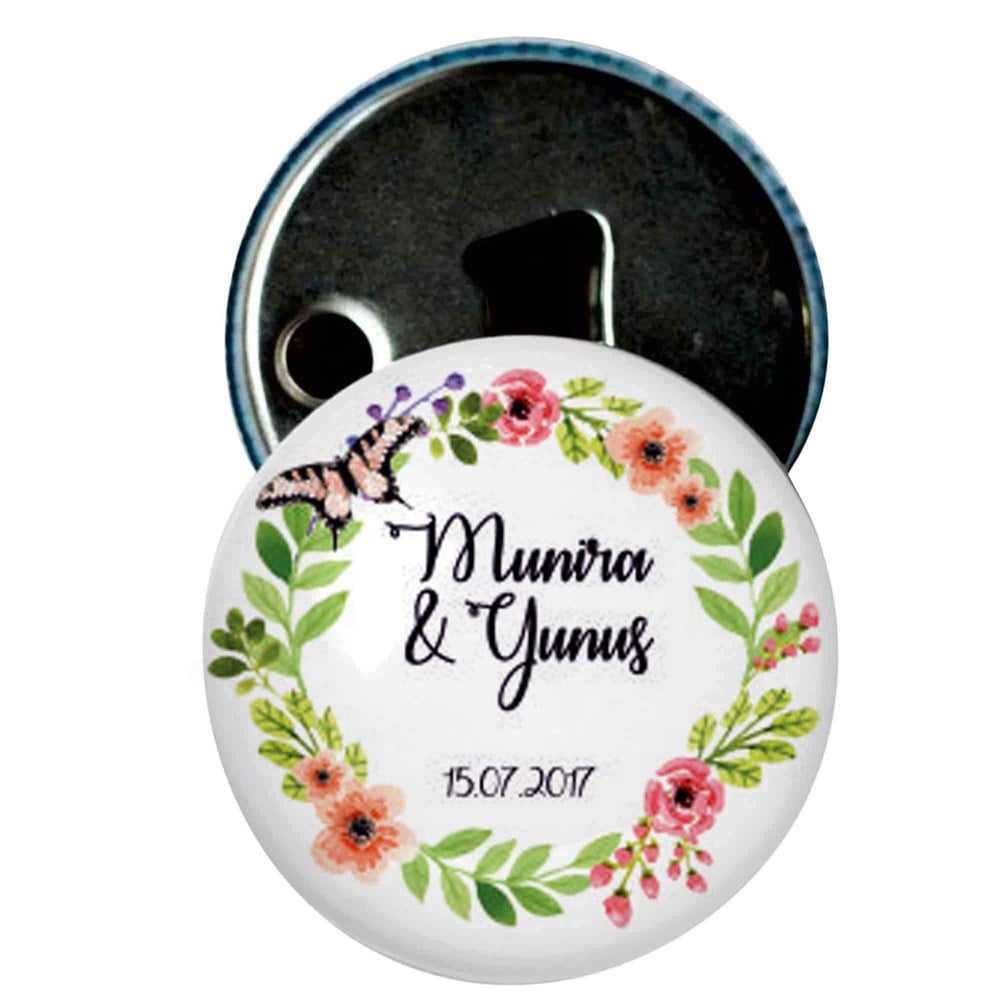 Nikah Şekeri Magnet Kapak Açacak Bahar Çiçekleri