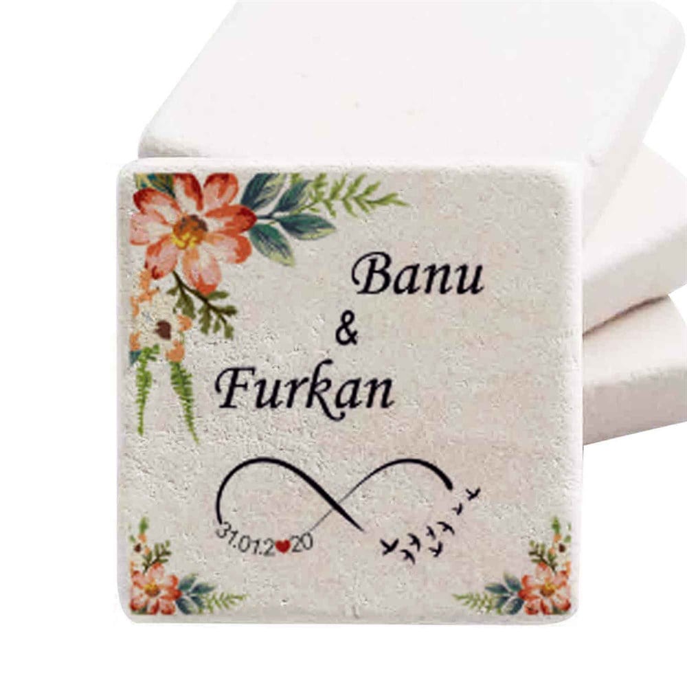 Taş Magnet Nikah Şekeri Nişan Hediyelik gfgd