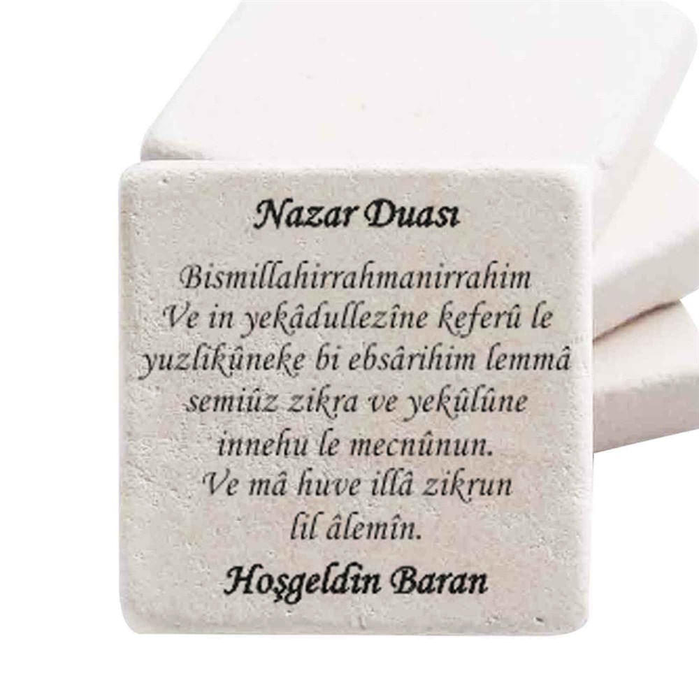 Taş Magnet Nikah Şekeri Nişan Hediyelik Nazar Duası