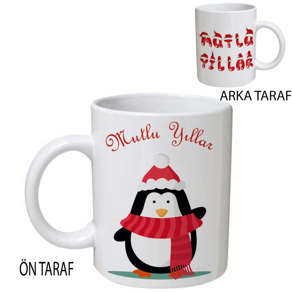 Yılbaşı Hediyesi Kupa Bardak Penguen