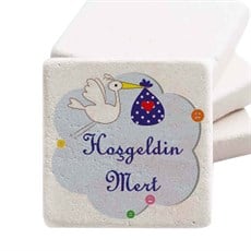 Bebek Şekeri Magnet Doğal Taş Magnet Leyleğin Sürprizi