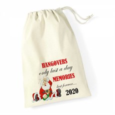 Yılbaşı Hediyesi Kesesi Büyük İpli Kese Hangover Santa