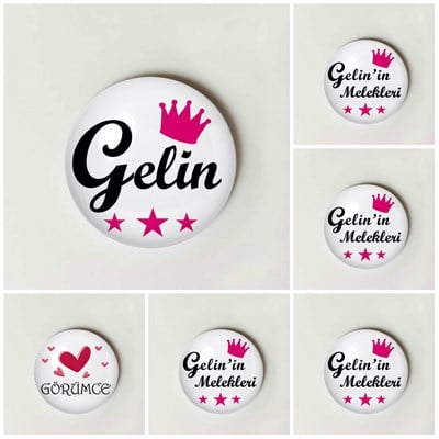 Bekarlığa Veda Partisi Rozet Gelin Gelin'İn Melekleri Ekonomi Paket