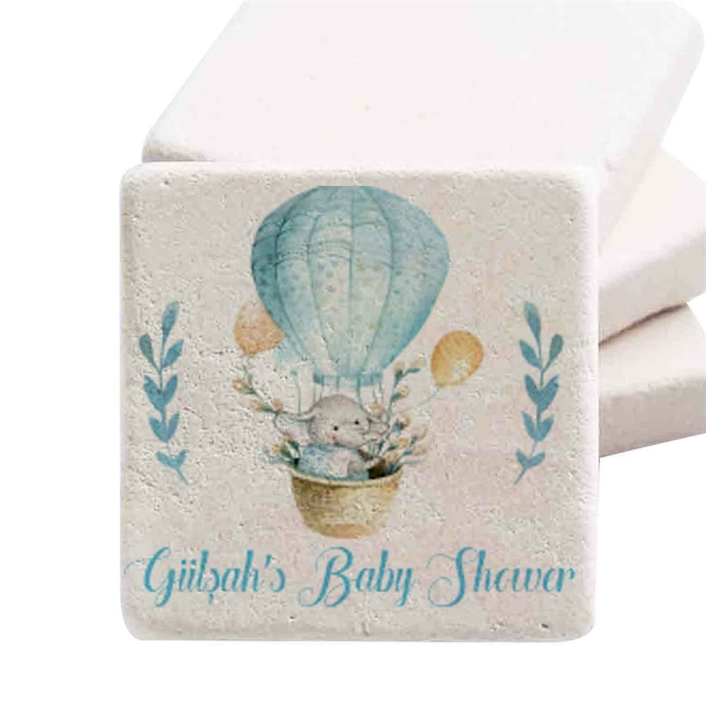 Baby Shower Doğal Taş Magnet Uçuşan Kelebek Ve Çiçek
