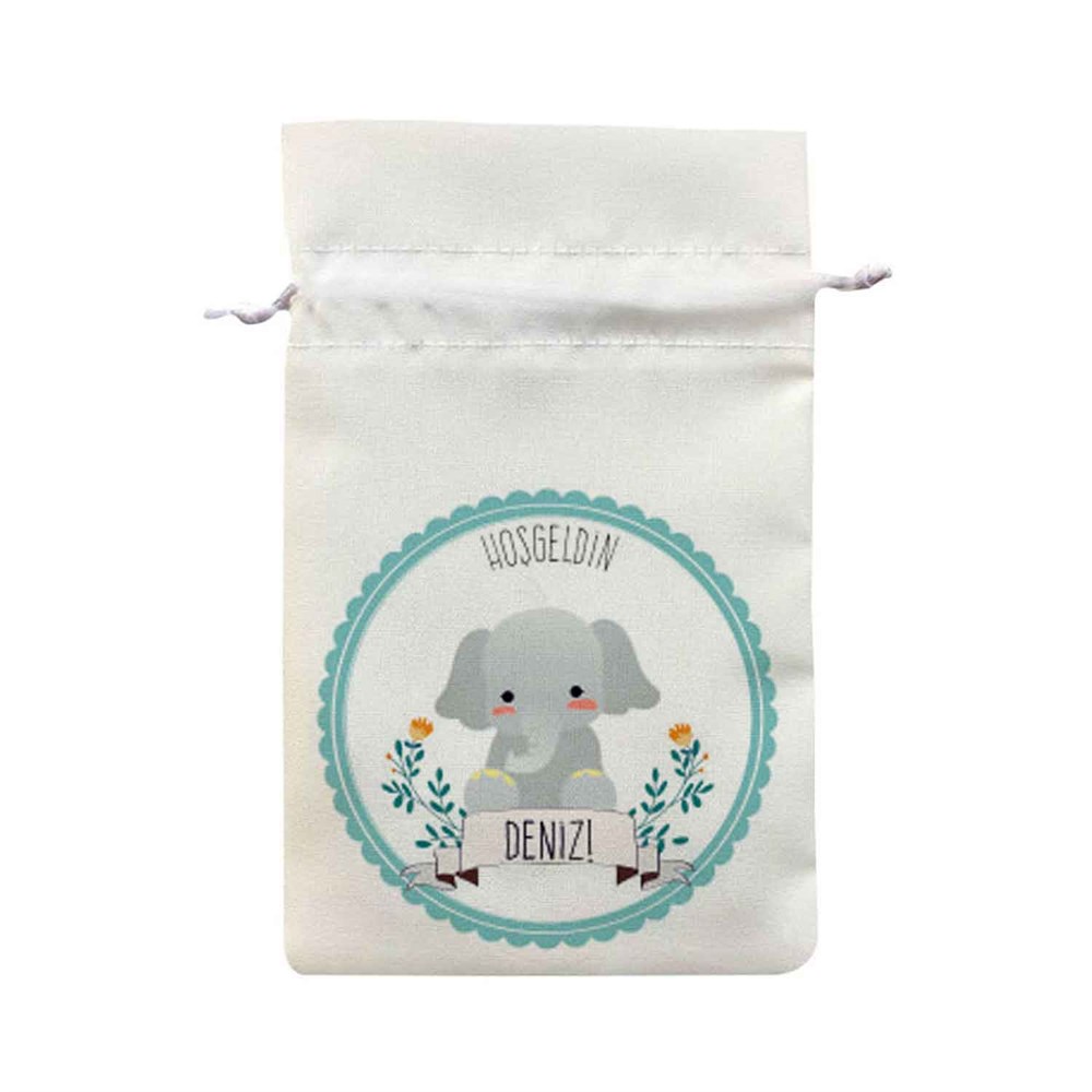 Baby Shower Kese Bebek Arabası Ve Hayvanlar