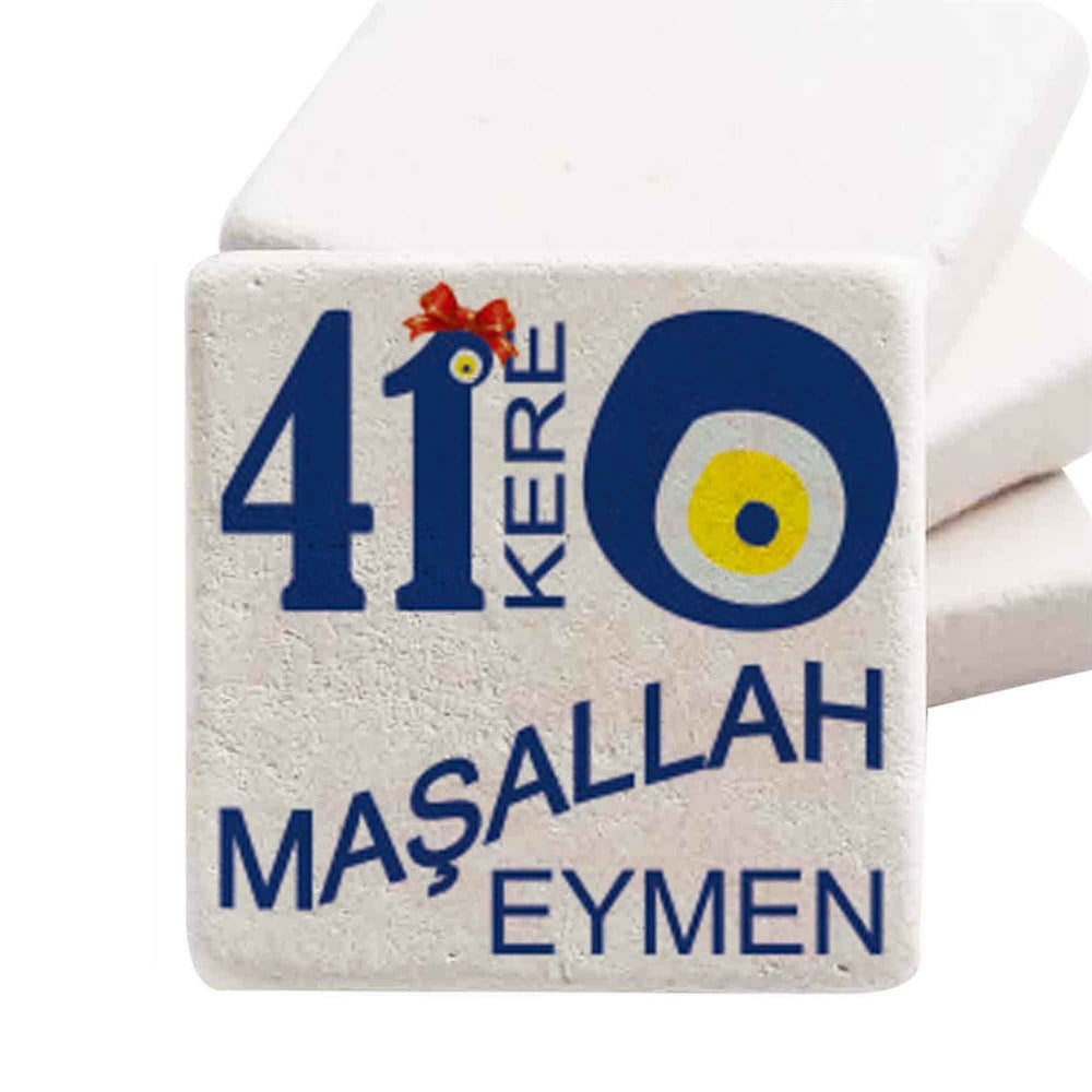 Bebek Şekeri Doğal Taş Magnet Melis Bir Yaşında Taçlı