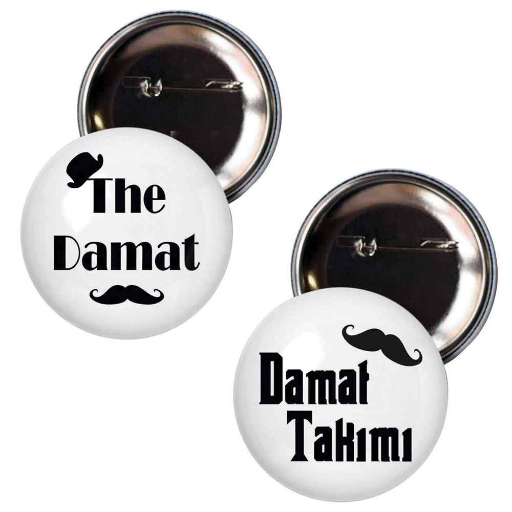 Bekarlığa Veda Partisi Rozet Damat Ve Damat Takımı