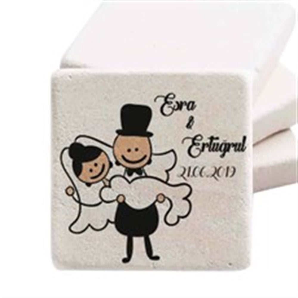 Doğal Taş Magnet Nikah Şekeri Balayı
