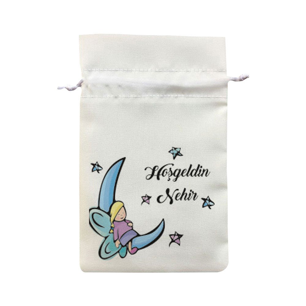İsim Baskılı Baby Shower Bebek Şekeri Uçan Melek