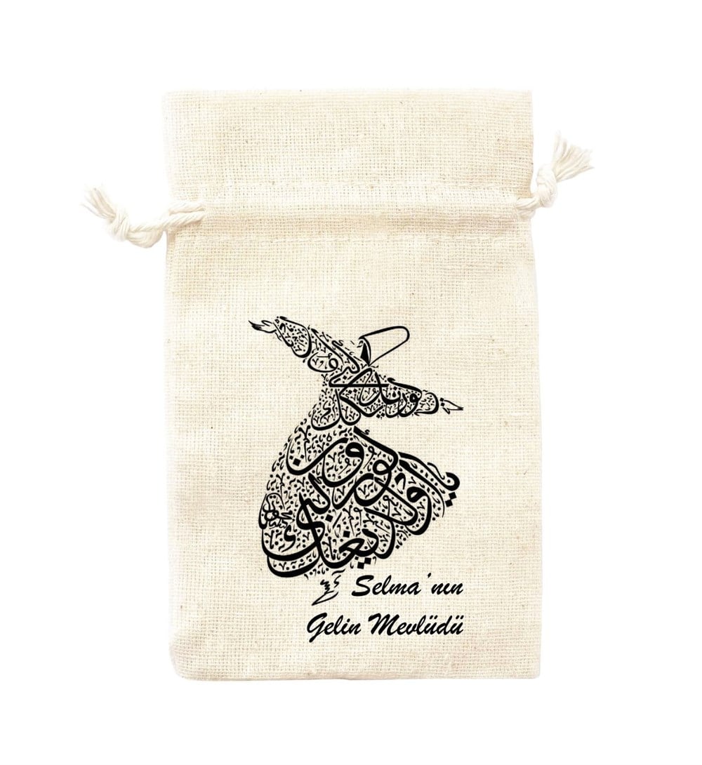 İsim Baskılı Kese Mevlana