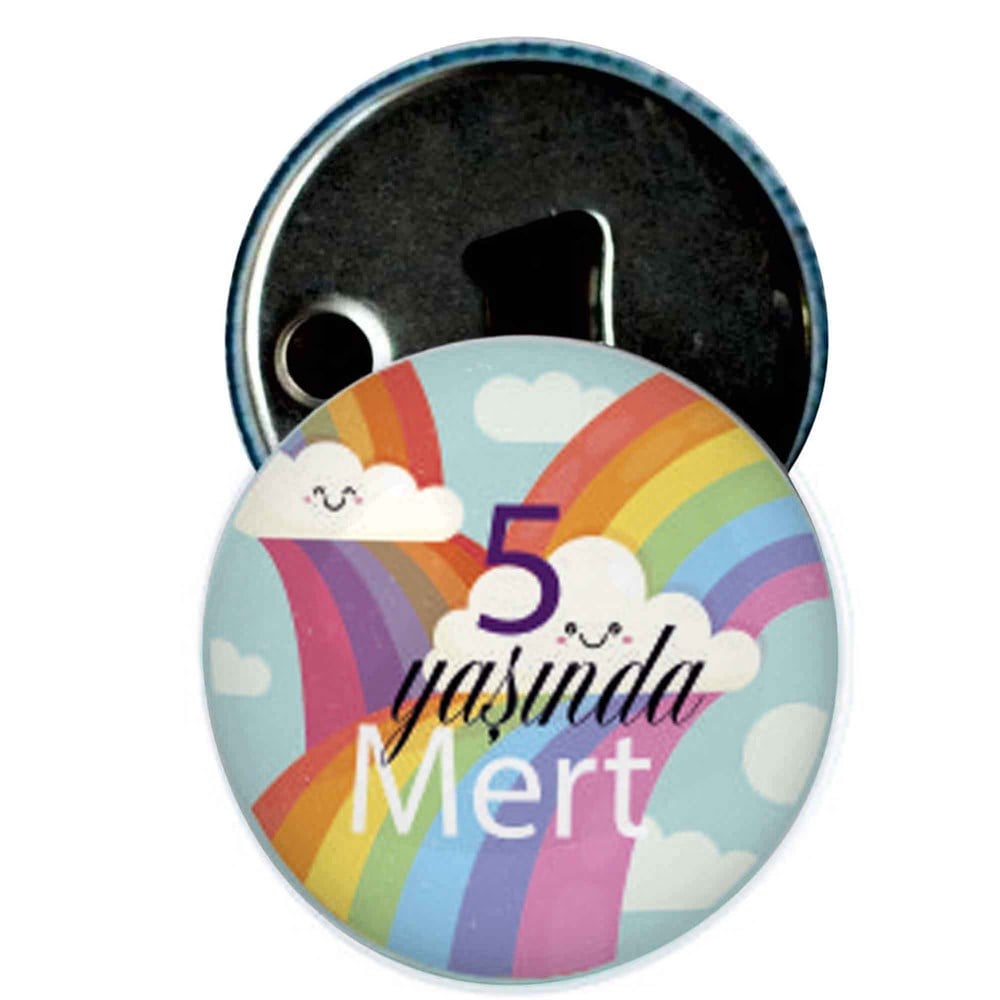 Kapak Açacak Magnet Pembe Çiçek Ve Taç