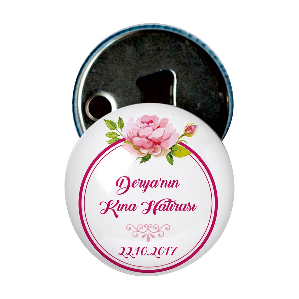 Kapak Açacak Nikah Şekeri Çiçek Alyans