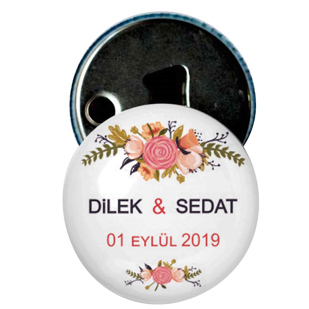 Kapak Açacak Nikah Şekeri Çiçek Demeti