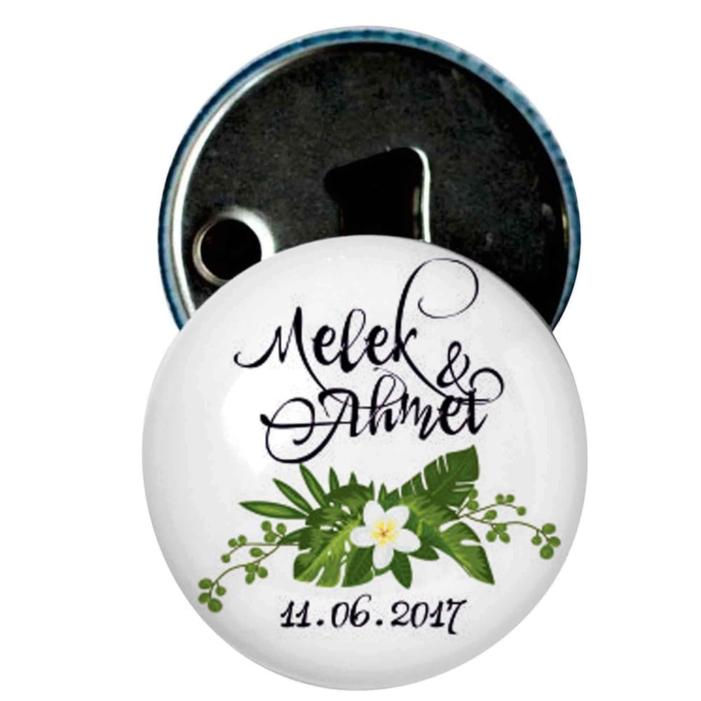 Nikah Şekeri Magnet Kapak Açacak Beyaz Papatya
