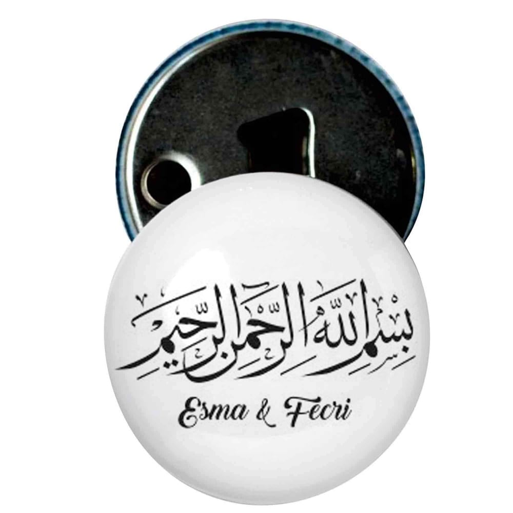 Nikah Şekeri Magnet Kapak Açacak Bismillahirrahmanirrahim