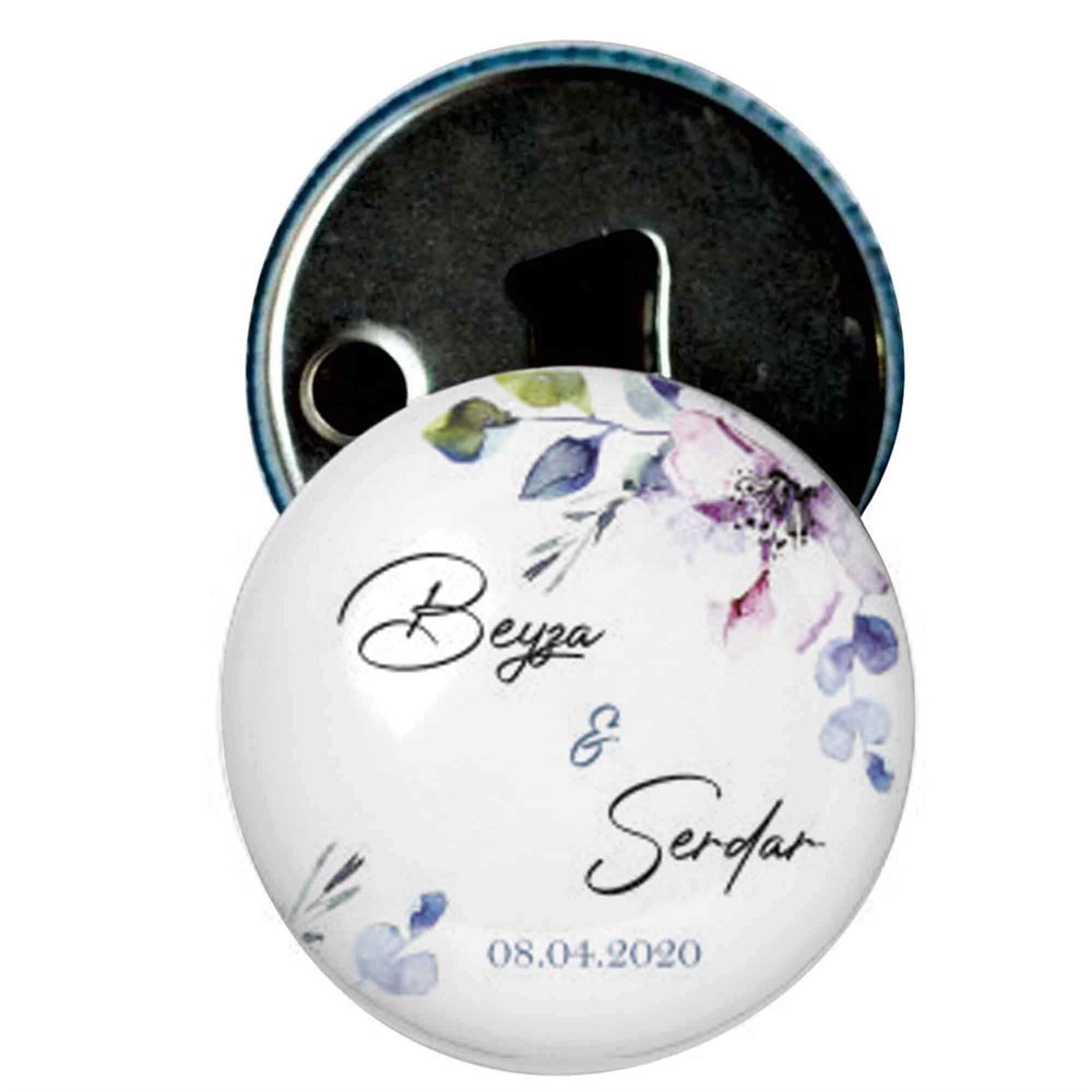 Nikah Şekeri Magnet Kapak Açacak Çiçek Bahçesi