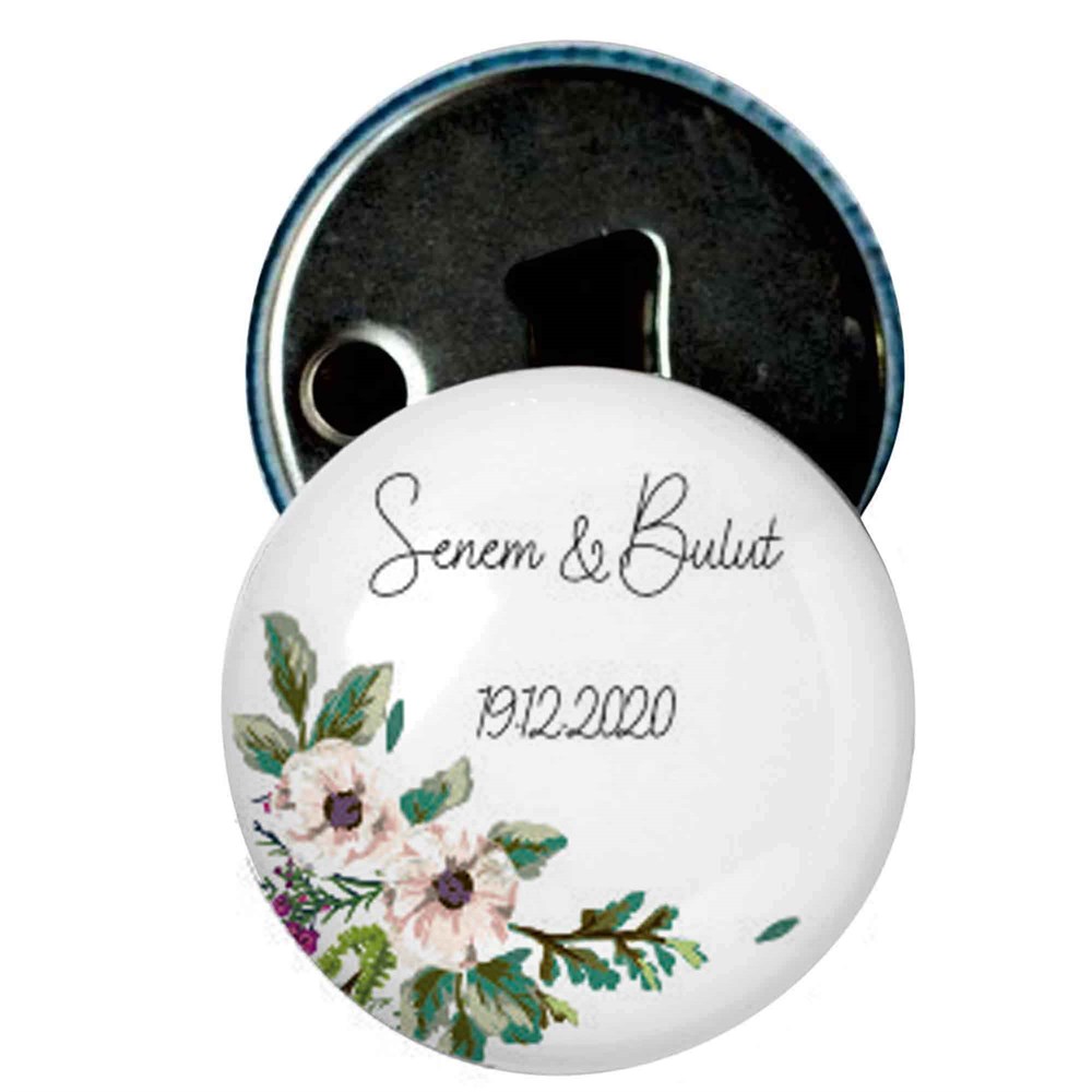 Nikah Şekeri Magnet Kapak Açacak Çiçek Buketi