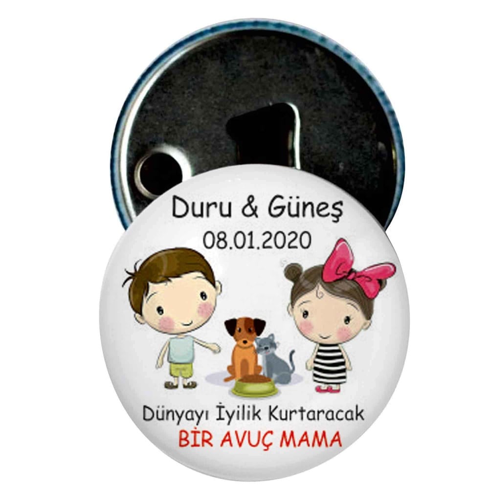 Nikah Şekeri Magnet Kapak Açacak Dostluk Maması