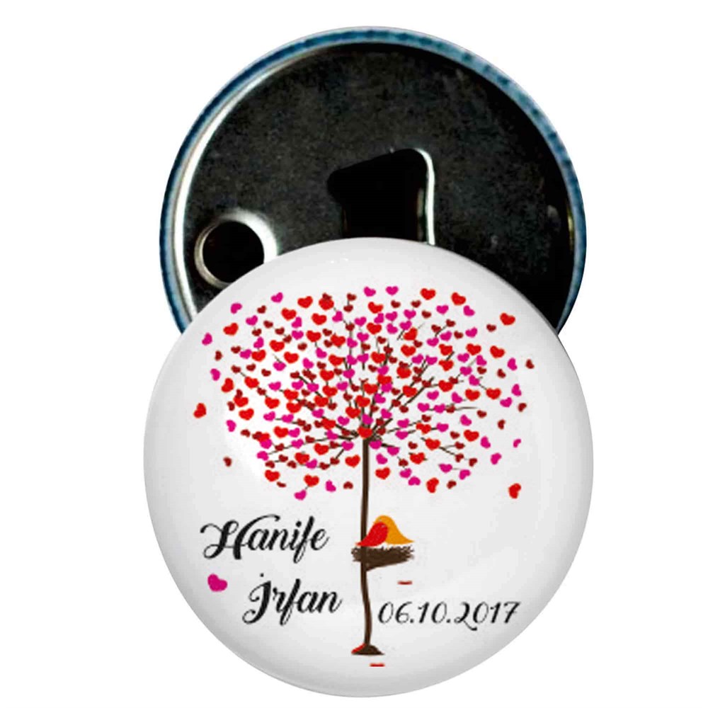 Nikah Şekeri Magnet Kapak Açacak Kuş Yuvası