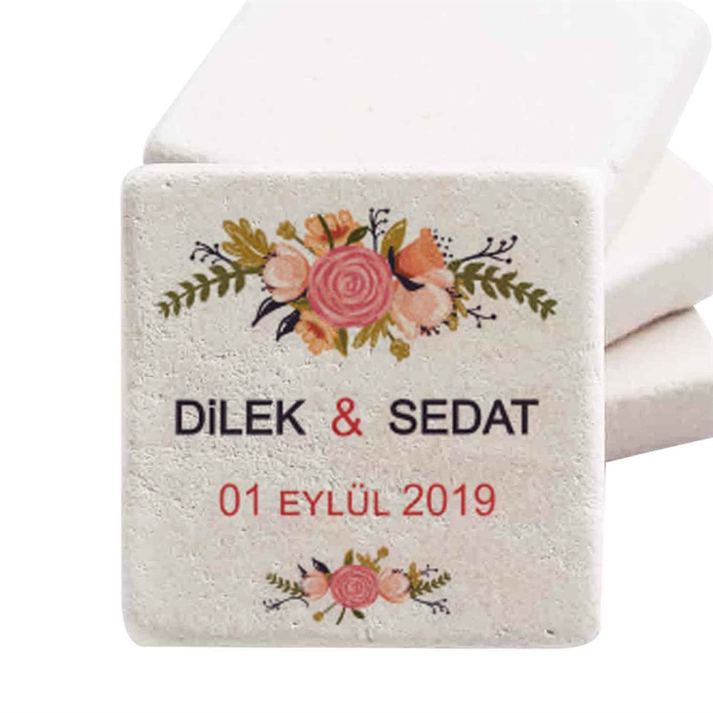 Taş Magnet Nikah Şekeri Nişan Hediyelik gggg