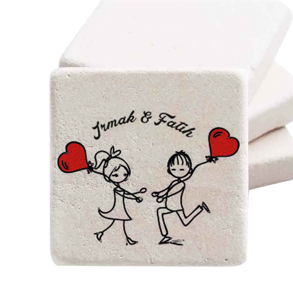Taş Magnet Nikah Şekeri Nişan Hediyelik