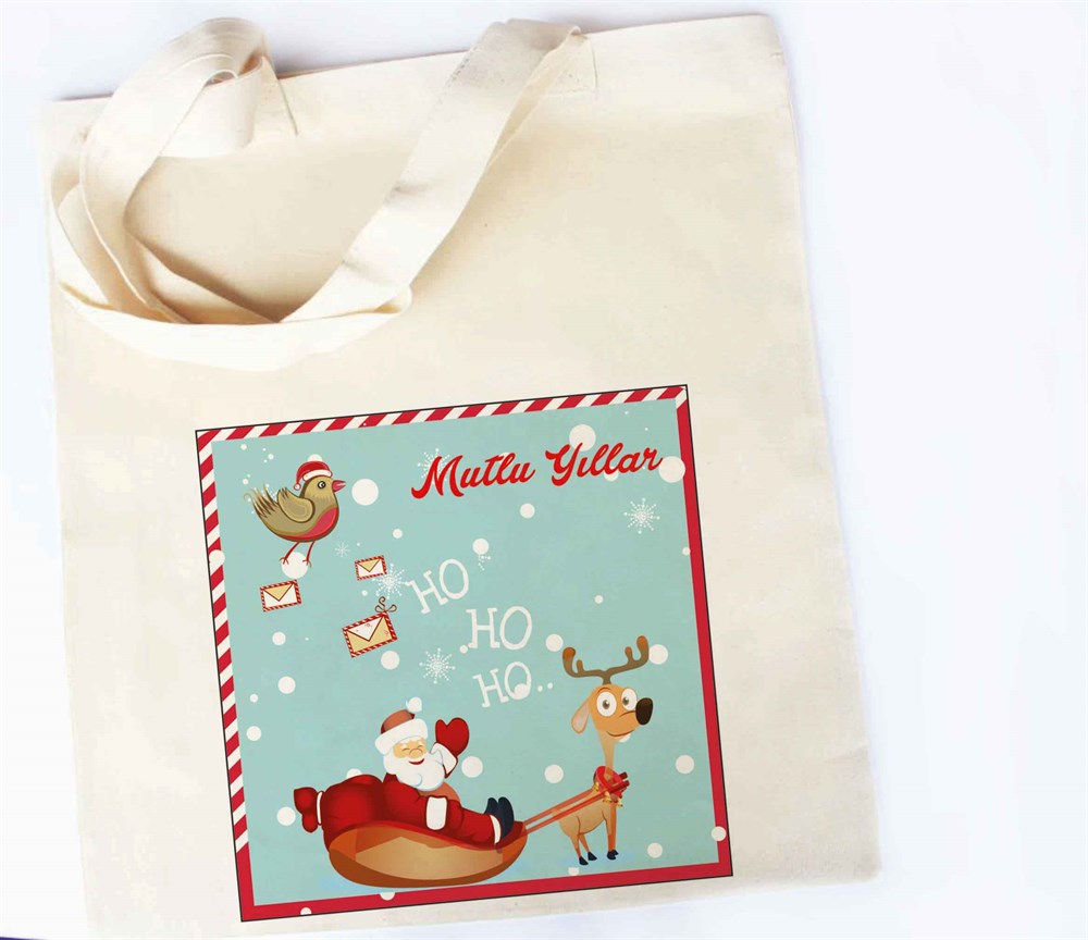 Yılbaşı Hediye Fikirleri Ham Bez Çanta Yılbaşı Hediyesi Noel Mesajı