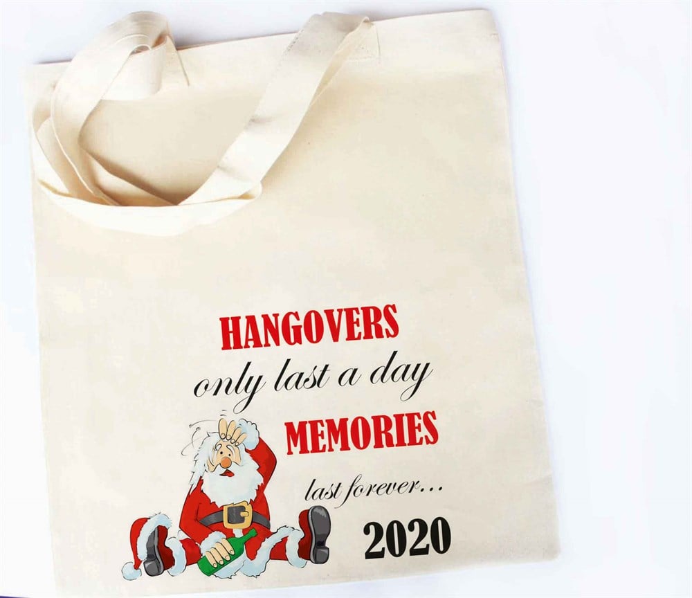 Yılbaşı Hediye Fikirleri Ham Bez Çanta Yılbaşı Hediyesi Hangover Santa