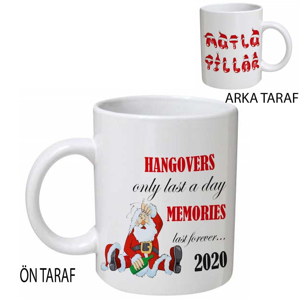 Yılbaşı Hediyesi Kupa Bardak Hangover Santa
