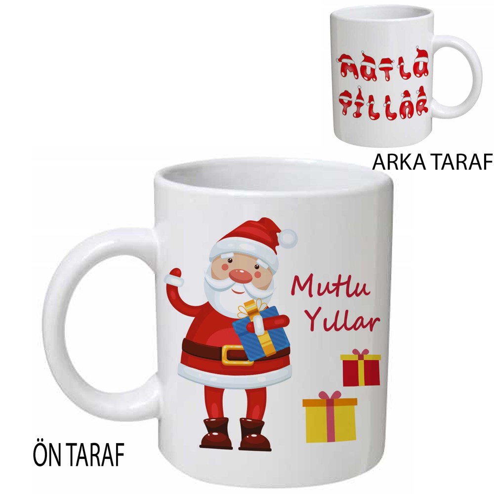 Yılbaşı Hediyesi Kupa Bardak Noel Baba Hediye Paketleri
