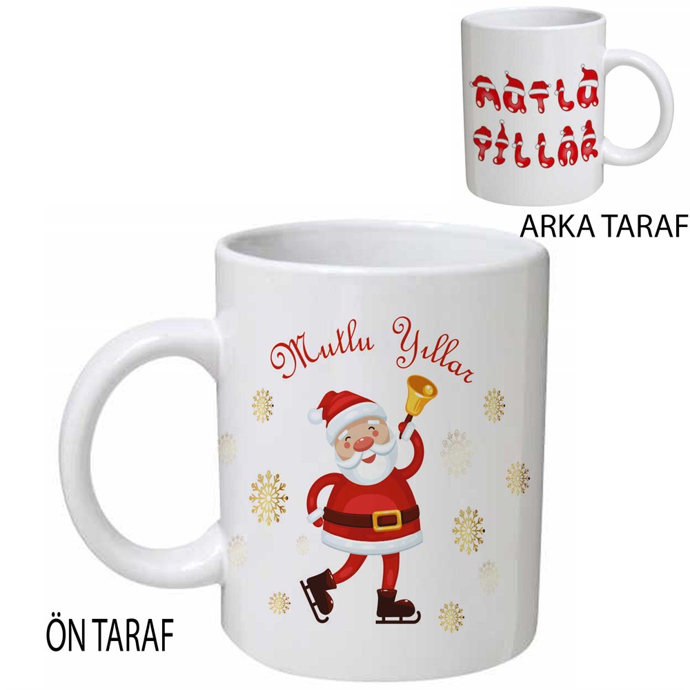 Yılbaşı Hediyesi Kupa Bardak Noel Baba Jingle Bells