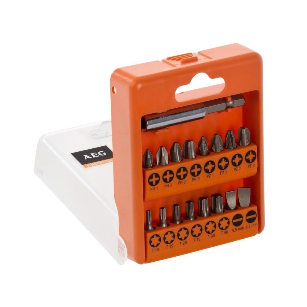 Zımpara & Uç ÇeşitleriAEGAeg Bits Uç Set 17 Parça Profo-Bit Vidalama 