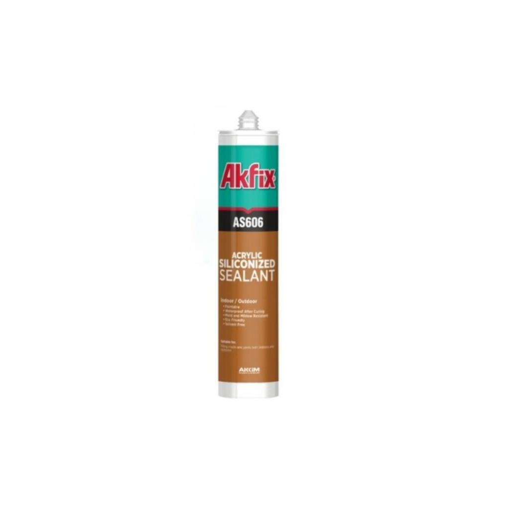 Endüstriyel YapıştırıcılarAKFİXAkfix AS606 Silikonize Mastik Kahverengi 500 GR