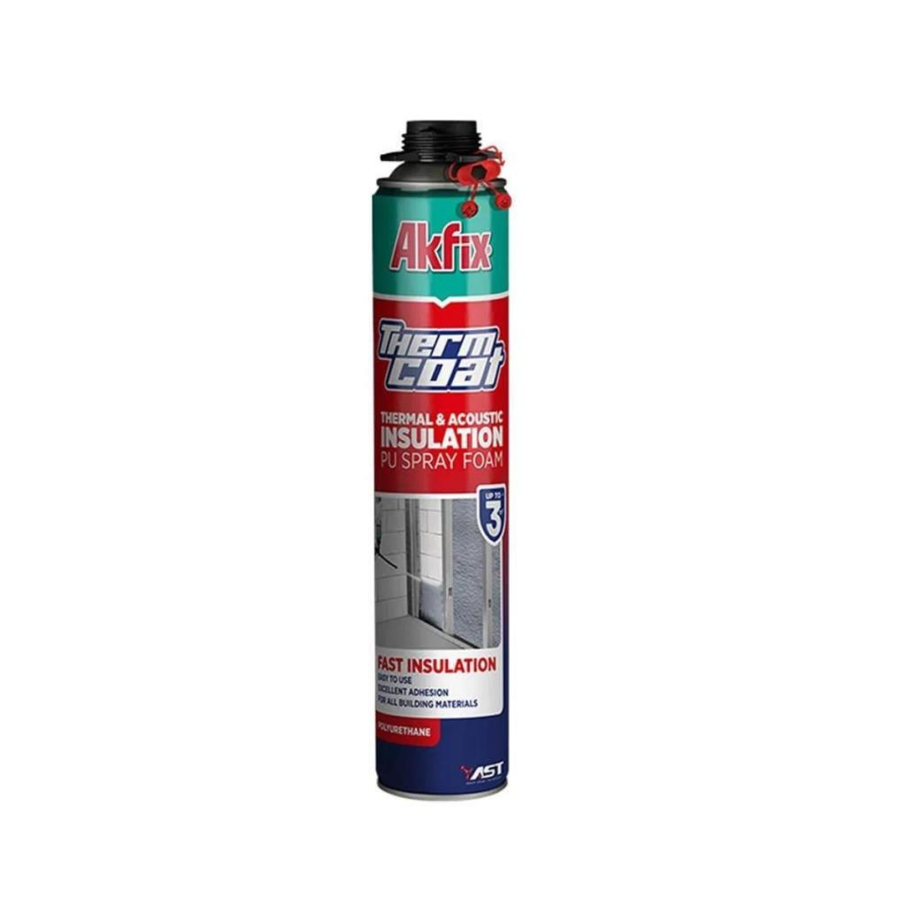 Endüstriyel YapıştırıcılarAKFİXAkfix Thermcoat Termal ve Akustik Yalıtım Poliüretan Köpüğü 930 Gr