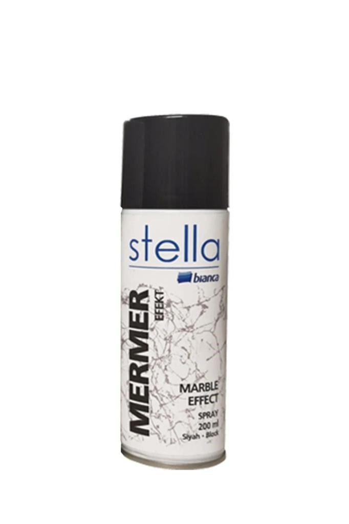 Sprey BoyaBiancaBianca Stella Mermer Efekti Sprey 200ml Siyah