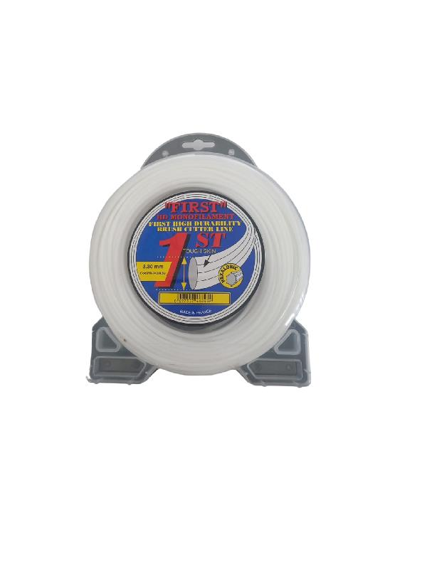 Tırpan Makinesi AksesuarlarıFirstFirst 6 Köşe Tırpan Misinası 3,30 mm 46 mt Beyaz