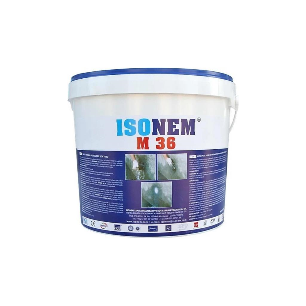 İnşaat MalzemeleriIsonemİsonem M 36 Şok Su Durdurma Tozu 5 Kg