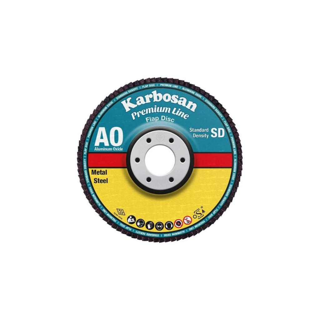 Kesici ve AşındırıcılarKARBOSANKarbosan 982995 Premium Line Flap Disk Zımpara 115x22.23 mm 120 Kum Konik