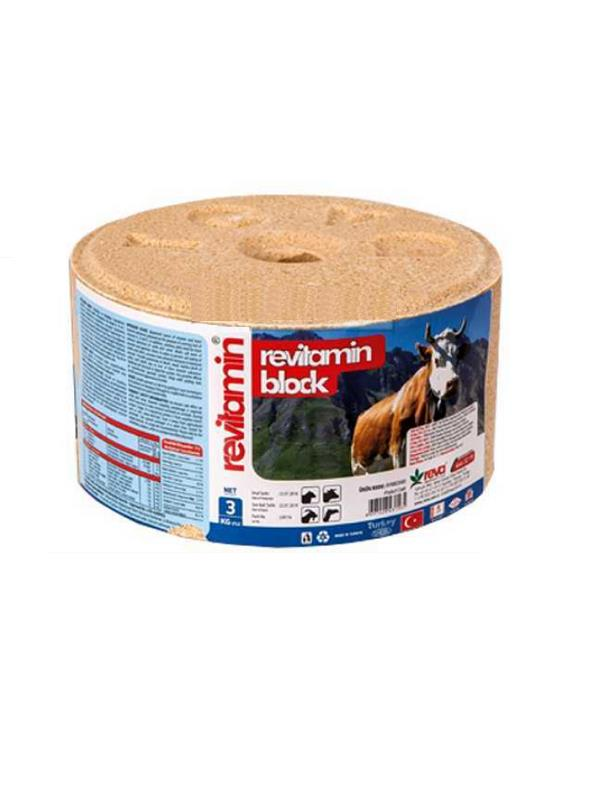 Vitamin ve Yem Katkı ÜrünleriReva TarımRevitamin Block 3kg Vitamin 
