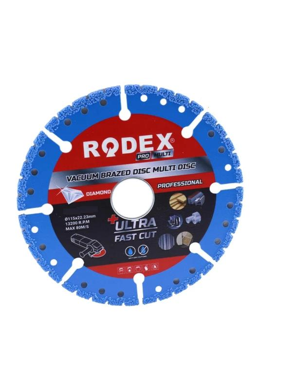 Balta & TestereRODEXRodex Vakum Kaynaklı Elmas Testere Sağlam Uzun Ömürlü Çok Amaçlı Kesme Diski 125 mm RRM125M