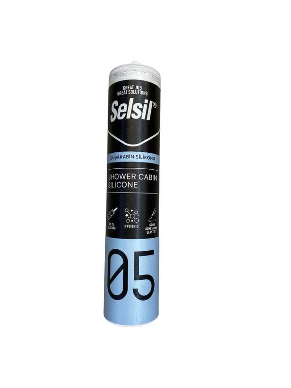 Slikon & TabancalarıSelsilSelsil 05 Mutfak Duşakabin Silikonu Şeffaf 280 ml