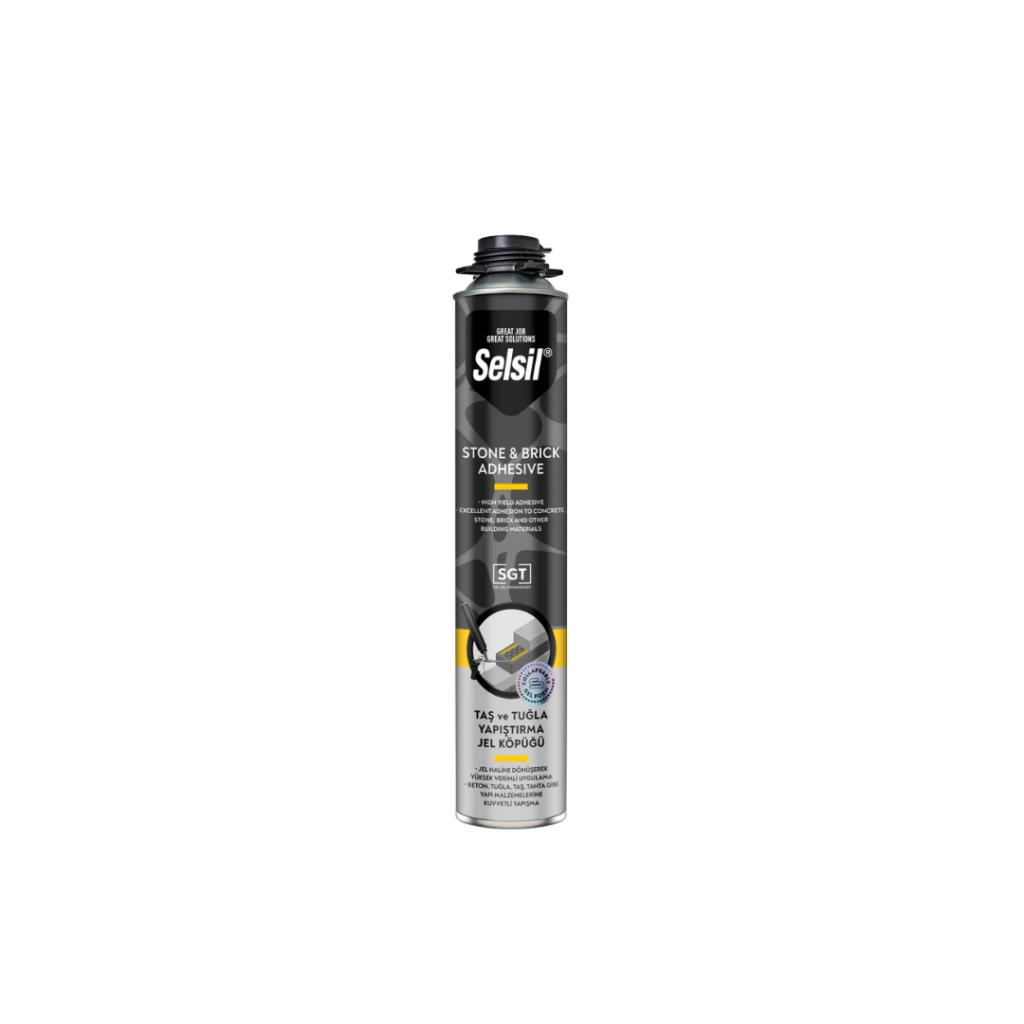Yapıştırıcı ve BantlarSelsilSelsil Taş ve Tuğla Yapıştırıcı Jel Köpük 750 ML