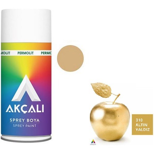 Sprey BoyaAkçalıAkçalı 310 Sprey Boya Altın Yaldız 400ml