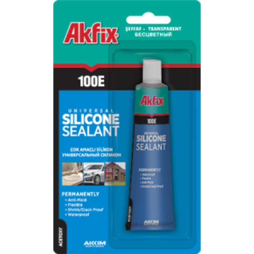 Slikon & TabancalarıAKFİXAkfix 100E Genel Amaçlı 50 ml Beyaz Silikon