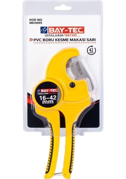 Kesici ve AşındırıcılarBay-TecBay-Tec MK0695 PVC Boru Kesme Makası Sarı 42 mm