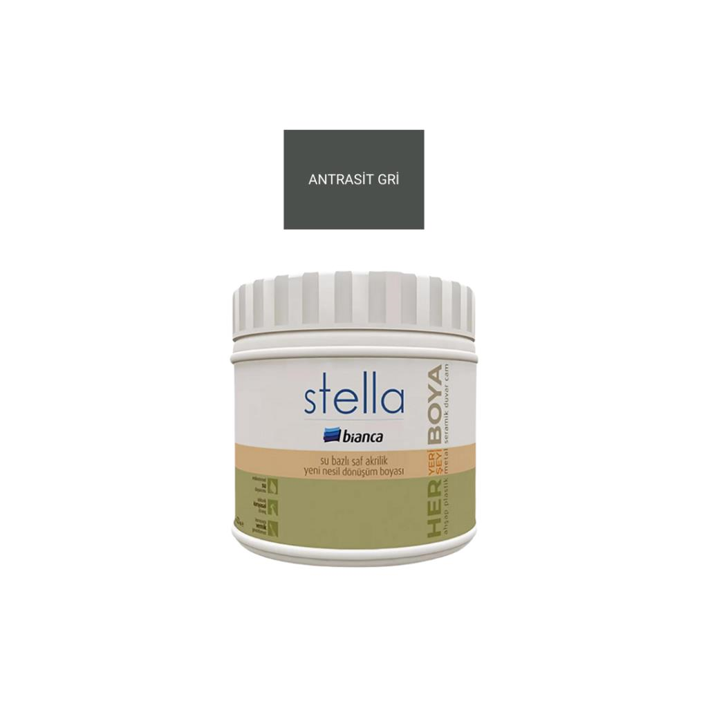  İç Cephe Duvar & Tavan BoyalarıBiancaBianca Stella Antrasit Gri 0.50 LT