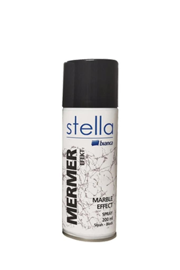 Sprey BoyaBiancaBianca Stella Mermer Efekti Sprey 200ml Siyah