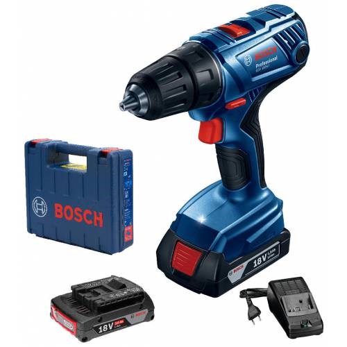 Matkap ÇeşitleriBOSCHBosch Gsr 180-Lı 2x2.0Ah Çift Akülü Delme/Vidalama Makinesi