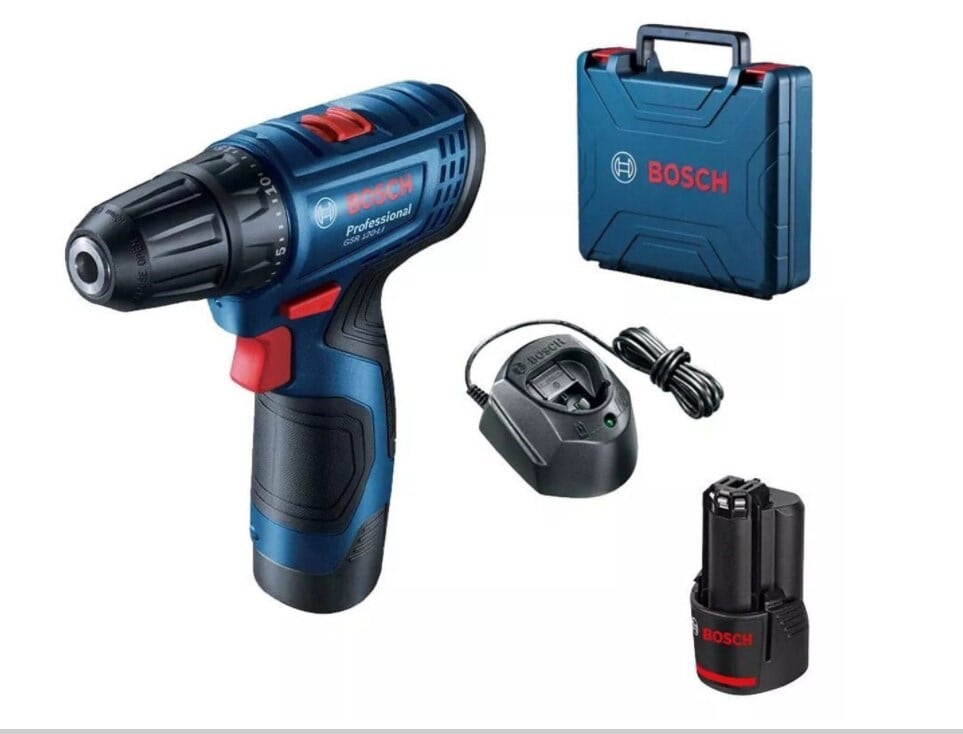 Vidalama ÇeşitleriBOSCHBosch Professional GSR 120-LI 2x2.0Ah Çift Akülü Vidalama Makinesi - 06019G8000